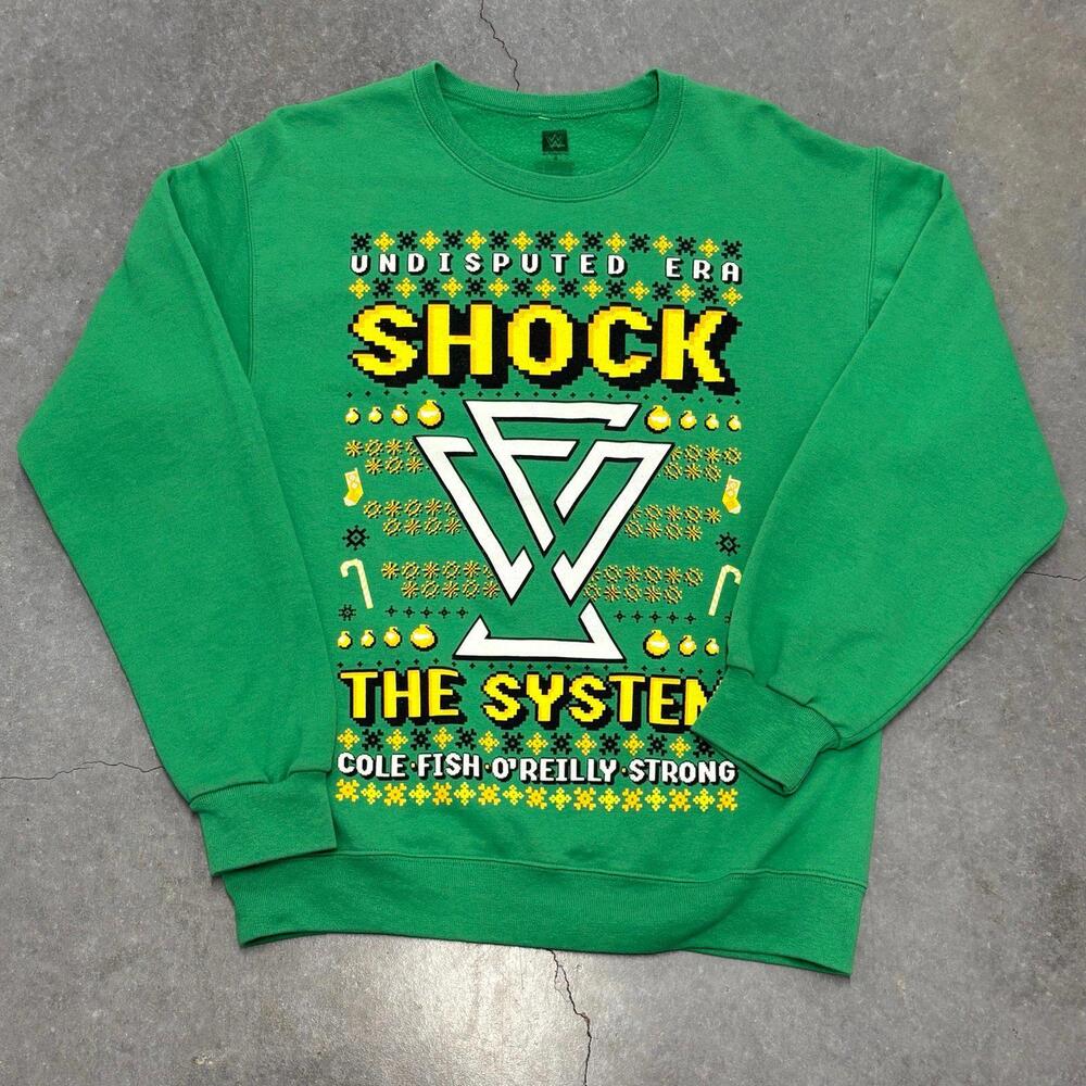 WWE Authentic Undisputed Era Shock The System Crewneck Sweater